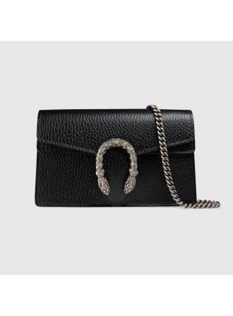 #476432 Gucci GG Supreme Dionysus Python Super Mini Bag-Black
