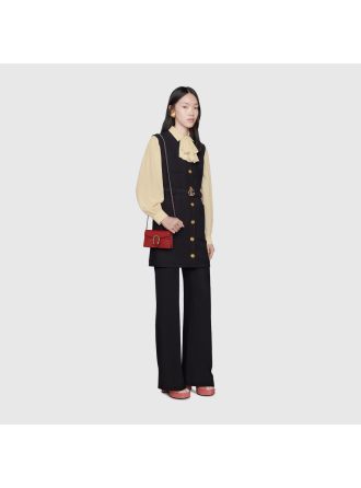#476432 Gucci GG Supreme Dionysus Python Super Mini Bag-Red