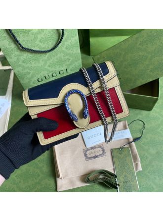 #476432 Gucci GG Supreme Dionysus Super Mini Bag-Dark blue