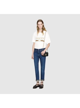 #476433 Gucci 2019 GG Marmont Matelassé Super Mini Bag-Black