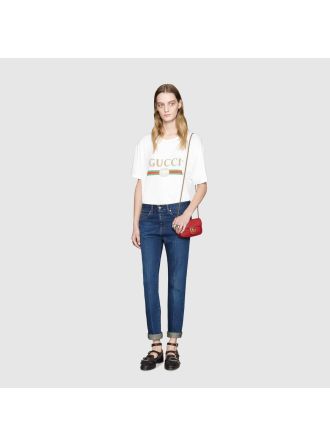 #476433 Gucci 2019 GG Marmont Matelassé Super Mini Bag-Red