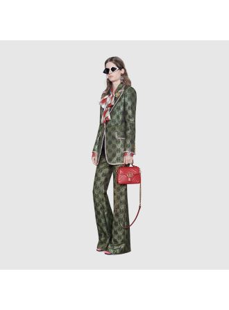 #547260 Gucci 2019 GG Marmont Mini Top Handle Bag-Red