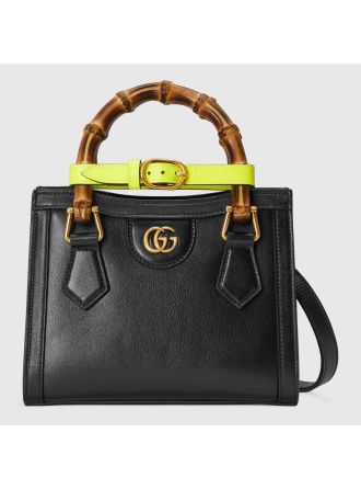 #655661 Gucci Diana Mini Tote Bag-Black