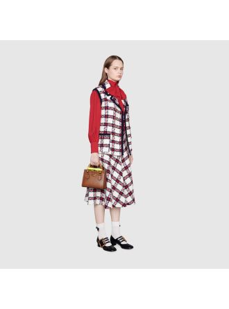 #655661 Gucci Diana Mini Tote Bag-Brown
