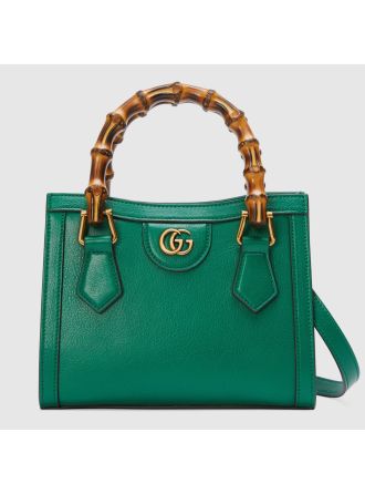 #655661 Gucci Diana Mini Tote Bag-Green