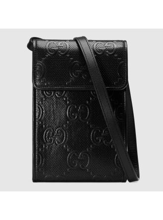 #675181 Gucci GG embossed Mini Bag-Black