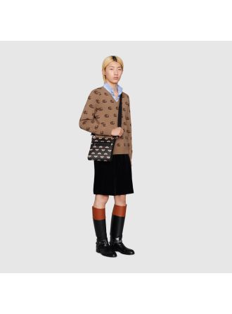 #681021 Gucci Bestiary Messenger Bag With Bees