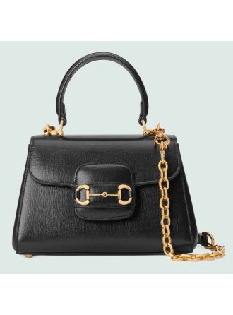 #703848 Gucci Horsebit 1955 Mini Bag-Black