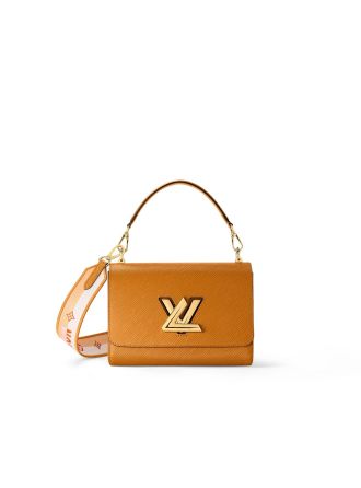 #M21555 Louis Vuitton Monogram Flowers Twist MM Handbag