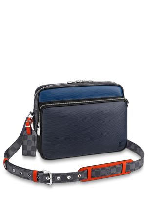 #M51466 Louis Vuitton 2018 Men Nil Slim Epi Patchwork Bag
