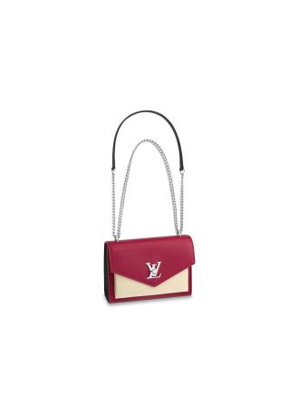 #M52441 Louis Vuitton 2018 Premium Mylockme BB-Lie De Vin Etain Creme