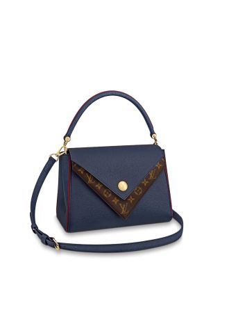#M55022 Louis Vuitton 2018 Premium Monogram Double V Bag
