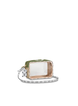 #M67610 Louis Vuitton 2019 Giant/Mini Monogram canvas Beach Pouch-Kaki