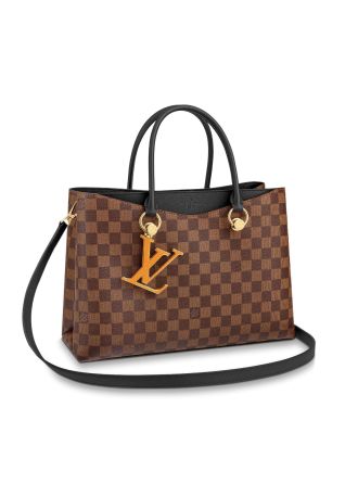 #N40050 Louis Vuitton 2018 Premium Damier Ebene Canvas LV Riverside-Noir