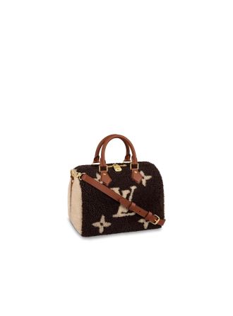 #M55422 Louis Vuitton 2019 Monogram LV Teddy Limited Edition Speedy Bandoulière 25-Brown