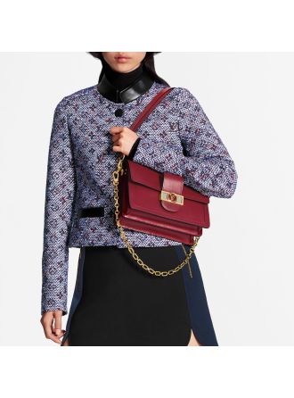 #M55735 Louis Vuitton 2020 Dauphine Lugano MM-Red
