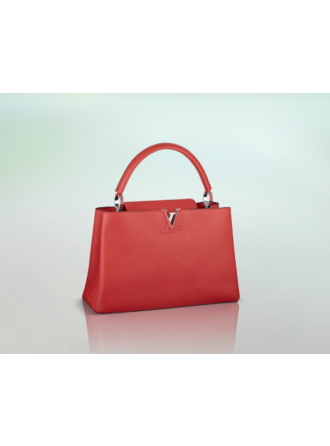 #M94413 Louis Vuitton 2013 Fall Capucines Bag MM-Red
