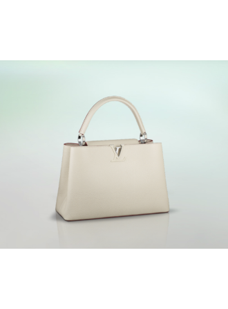#M94413 Louis Vuitton 2013 Fall Capucines Bag MM-White