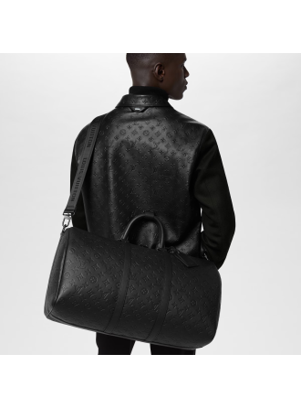 #M44810 Louis Vuitton Monogram Shadow Keepall Bandoulière 50