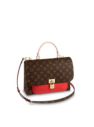 #M44286 Louis Vuitton 2019 Monogram Marignan Messenger- Coquelicot