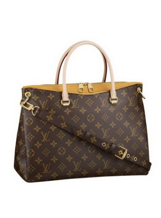 #M40929 Louis Vuitton Pallas Monogram Canvas Handbag -Yellow