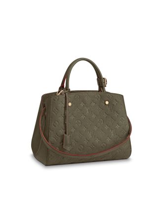 #M43660 Louis Vuitton Fall-Winter 2018 Premium Montaigne MM-Kaki Fango