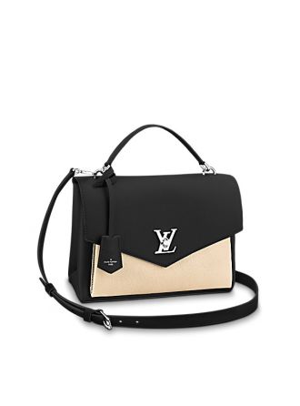 M54878 Louis Vuitton 2018 Premium My LockMe Calfskin School Bag- Vanille Noir