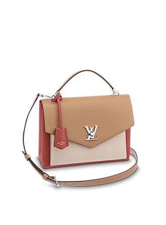 M53506 Louis Vuitton 2018 Premium My LockMe Calfskin School Bag- Rose/Cream