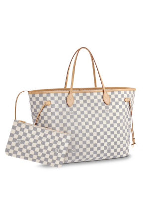 N41360 Louis Vuitton Damier Azur Canvas Neverfull GM