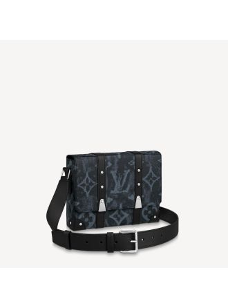 #M57271 Louis Vuitton Monogram Pastel Noir TRUNK MESSENGER
