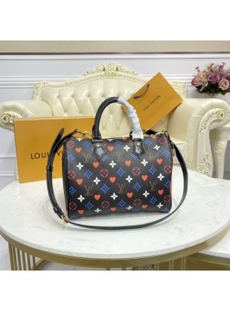 #M57466 Louis Vuitton GAME ON SPEEDY BANDOULIÈRE 25-Black