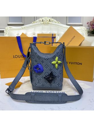 #M20875 Louis Vuitton Monogram Virgil Abloh’s “Climbing” Hobo Cruiser PM-Dark