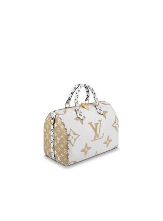 #M44572 Louis Vuitton 2019 Monogram Speedy Bandoulière 30-Creme