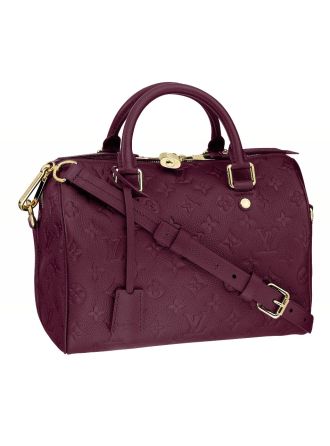 #M42402 Louis Vuitton Monogram SPEEDY BANDOULIERE 25-Burgundy