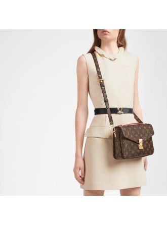 #M40780 Louis Vuitton Monogram Canvas Metis Pochette Bag