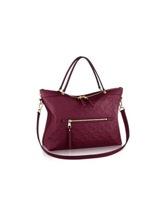 #M41166 Louis Vuitton Monogram Empreinte Bastille MM- Amarante