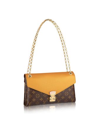 M41246 Louis Vuitton 2014 Pallas Chain Aurore Shoulder Bag-Yellow