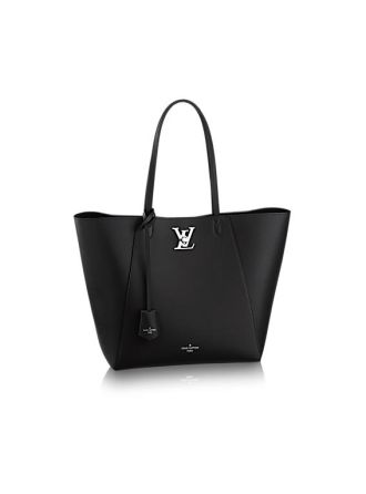 #M42291 Louis Vuitton 2016 Premium Leather Lockme Cabas Handbag- Noir