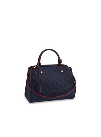 #M42746 Louis Vuitton Monogram Empreinte Montaigne MM-Marine Rouge