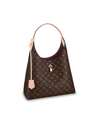 M43546 Louis Vuitton 2018 Premium Flower Monogram Hobo handbag-Beige