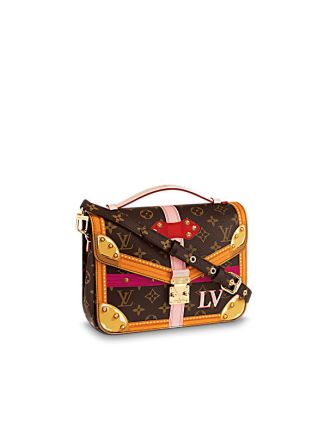 M43628 Louis Vuitton 2018 Premium Monogram Canvas Pochette Metis Bag