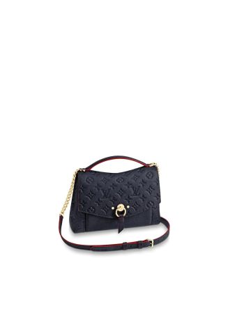 #M43781 Louis Vuitton Monogram Empreinte Blanche BB-Marine Rouge