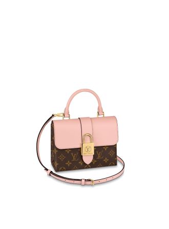 #M44080 Louis Vuitton Monogram Canvas Locky BB-Rose Poudré Pink