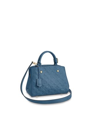 #M44314 Louis Vuitton 2019 Montaigne BB-Bleu Jean