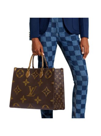 #M44576 Louis Vuitton 2019 Monogram Giant Onthego Tote Bag