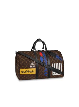 #M44642 Louis Vuitton 2019 Historic Monogram Canvas Keepall Bandoulière 50