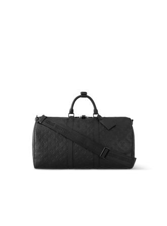 #M44810 Louis Vuitton Monogram Shadow Keepall Bandoulière 50