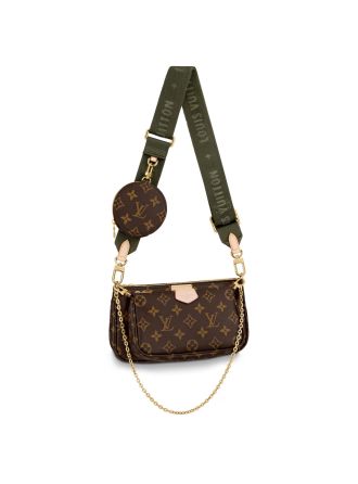 #M44813 Louis Vuitton 2019 Monogram Canvas Multi Pochette Accessoires-Khaki