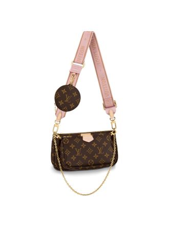 #M44840 Louis Vuitton 2019 Monogram Canvas Multi Pochette Accessoires-Rose Clair