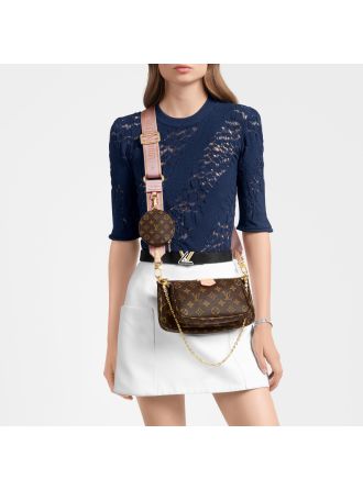 #M44840 Louis Vuitton 2019 Monogram Canvas Multi Pochette Accessoires-Rose Clair